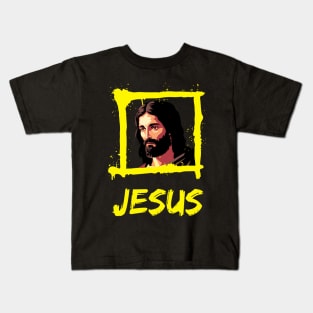 Jesus Portrait Kids T-Shirt